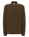 Koszulka męska POLO PORA 210 LS JHK z dł.rękawem kolor- Khaki.Zapinana na dwa guziki.Kołnierzyk i rękawy wykończone dzianiną.Boczne rozcięcia.100% stabilizowana bawełna czesankowa pique.Gramatura: 210 g/m2.Dostępne na www.koszulkisuper.com
