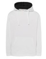 faed3581df03bb195ef52fc7a5a2ad55_Bluza dresowa JHK SW OCECTR unisex typu kangurek z Kontrastowym kapturem ze sznurkiem i kieszenią-kangurka o garamaturze ok.265.Kolor Biały. Dostępne na www.koszulkisuper.com