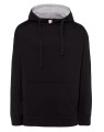 2a6b8399ee076ca0a1df99e8551cd2ce_Bluza dresowa JHK SW OCECTR unisex typu kangurek z Kontrastowym kapturem ze sznurkiem i kieszenią-kangurka o garamaturze ok.265.Kolor czarny. Dostępne na www.koszulkisuper.com