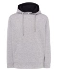 Bluza dresowa UNISEX z kontrastowym kapturem Szara JHK