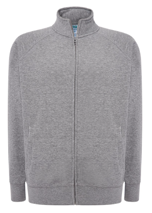Bluza męska rozpinana JHK SWRA FUZIP-Szara.png  Dostępne na www.koszulkisuper.com.