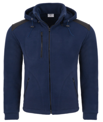 Polar Męski z kapturem FLRA 340 BUSHOOD PREMIUM JHK.Dostępne na www.koszulkisuper.com -Granatowy