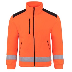 Polar Męski gruby Czerwony fluo odblaskowy JHK