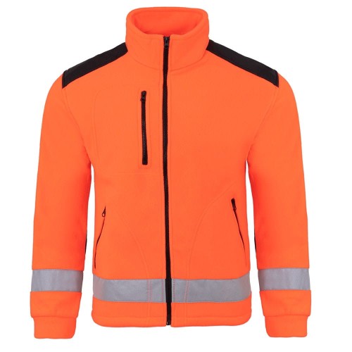 Polar Męski JHK FLRA 340 PREMIUM posiada bardzo dobre właściwości cieplne i jest gruby.Dostępne na www.koszulkisuper.com-Czerwony fluo odblaskowy
