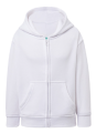 Bluza dresowa dziecięca JHK SWRK HOOD biała z kapturem.Zapinana na zamek, ma dwie kieszenie i ściągacz na dole bluzy i rękawach.Dostępne na www.koszulkisuper.com.png