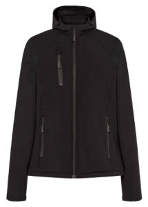 Kurtka Damska Softshell z kapturem JHK -Czarna