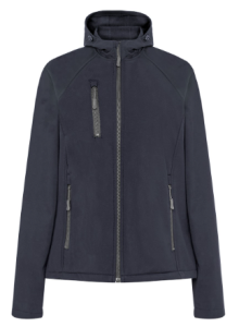 Kurtka Damska Softshell z kapturem JHK -Granatowa