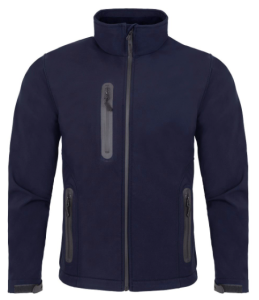 Kurtka Softshell z Membraną TPU JHK Wodoodporna -Granatowa