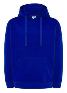 Bluza męska z kapturem typu kangurek 320 gram. Niebieska