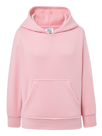 Bluza dziecięca z kapturem typu kangurek JHK -Różowa.Dostępne na koszulkisuper.com.png