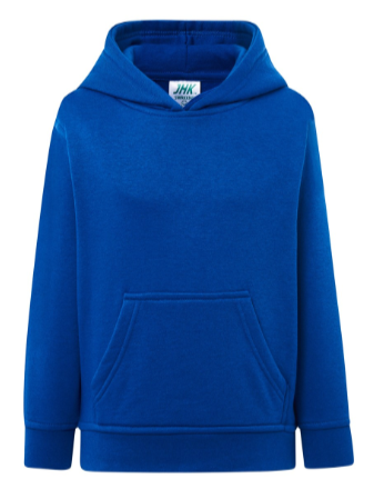 Bluza dziecięca z kapturem typu kangurek JHK -Niebieska.Dostępne na koszulkisuper.com.png