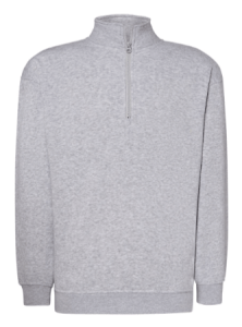 Bluza męska z półzamkiem JHK –Jasnoszara