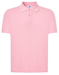 Koszulka POLO  męska JHK - Różowa