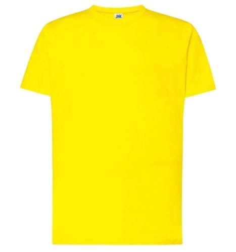 1f9b540d42489c84692cb31da391b913_Koszulka Męska kolor-Żółtta JHK TSRA 150 REGULAR T-SHIRT.Wzmocniony lycrą ściągacz. Gramatura:155g i 100% bawełna. Dostępne na www.koszulkisuper.com