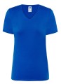 9fc750ff93cce17df30b97ba4c2c432f_Koszulka damska bawełniana V-Neck JHK TSRL CMFP RB -Niebieska