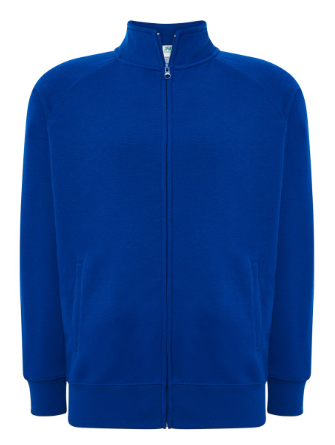 Bluza męska rozpinana JHK SWRA FUZIP Niebieska. Dostępne na www.koszulkisuper.com