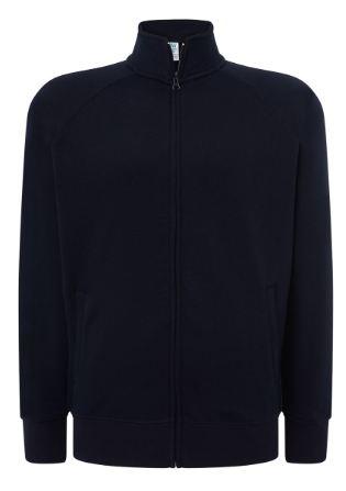 Bluza męska rozpinana JHK SWRA FUZIP Granatowa. Dostępne na www.koszulkisuper.com