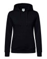Bluza damska typu kangurek z kapturem i z troczkami w kolorze bluzy SWUL KNG JHK -kolor Granatowa. Dostępne na www.koszulkisuper.com