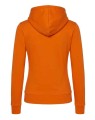 Bluza damska typu kangurek z kapturem i z troczkami w kolorze bluzy SWUL KNG JHK -kolor Orange. Dostępne na www.koszulkisuper.com .