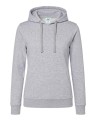 Bluza damska typu kangurek z kapturem i z troczkami w kolorze bluzy SWUL KNG JHK -kolor Jasnoszara. Dostępne na www.koszulkisuper.com