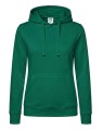 Bluza damska typu kangurek z kapturem i z troczkami w kolorze bluzy SWUL KNG JHK -kolor Zielony. Dostępne na www.koszulkisuper.com