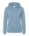 Bluza damska typu kangurek z kapturem i z troczkami w kolorze bluzy SWUL KNG JHK -kolor BŁĘKITNY. Dostępne na www.koszulkisuper.com