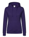 Bluza damska typu kangurek z kapturem i z troczkami w kolorze bluzy SWUL KNG JHK -kolor Fioletowy. Dostępne na www.koszulkisuper.com