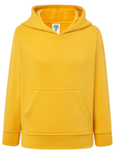 Bluza dziecięca z kapturem typu kangurek JHK -Gold