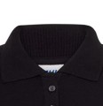 Zbliżenie kołnierzyka_Koszulka damska polo z długim rękawem JHK  popl-200-ls-bk-l_01 Czarna.jpg