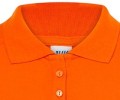 Zbliżenie kołnierzyka_Koszulka damska polo z długim rękawem JHK popl-200-ls-or-l_01 Orange.jpg