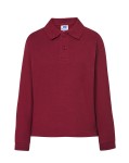 Dziecięca Koszulka POLO z długim rękawem Bordo JHK  