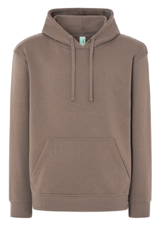 Bluza dresowa z kapturem JHK SWRA KNG KANGAROO.Naszywane kieszenie.Wzmocnione lycrą ściągacze.Sznurek ściagający w kapturze.Gramatura: 290 g/m2.Dostępne na www.koszulkisuper.com -Brązowa