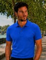 Męska niebieska koszulka polo JHK JT POLO w stylizacji casual .jpg