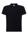 Koszulka polo męska czarna  z krótkim rękawem JHK premium 210 g–  czarne polo męskie_01.jpg