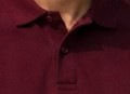 Zbliżenie kołnierzyka_Koszulka polo męska z krótkim rękawem JHK premium 210 g–  Burgundy .jpg