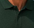 Zbliżenie kołnierzyka_Koszulka polo męska z krótkim rękawem JHK premium 210 g–  leśna zieleń.jpg