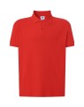 Koszulka polo męska z krótkim rękawem JHK premium 210 g–  czerwona_01.jpg