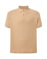 Koszulka polo męska z krótkim rękawem JHK premium 210 g–  piaskowy_01.jpg