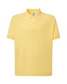 Koszulka polo męska z krótkim rękawem JHK premium 210 g– jasna żółta_01.jpg