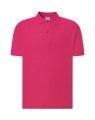 Koszulka polo męska z krótkim rękawem JHK premium 210 g– fuksja_01.jpg