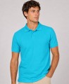 Koszulka polo męska z krótkim rękawem JHK premium 210 g– turkusowa_2.jpg