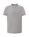 Koszulka polo męska z krótkim rękawem JHK premium 210 g– szary melanż_01.jpg