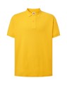 Koszulka polo męska z krótkim rękawem JHK premium 210 g– żółta_01.jpg