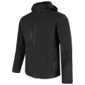 Męska kurtka softshell z odpinanym kapturem JHK – czarna