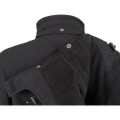 Zbliżenie mocowania kaptura_ Męska kurtka softshell z odpinanym kapturem JHK – czarna