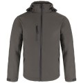 Męska kurtka softshell z odpinanym kapturem JHK – grafitowa