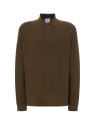 Męska koszulka polo z długim rękawem JHK 210 g – bawełniana, khaki.jpg