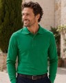 Męska koszulka polo z długim rękawem JHK 210 g – bawełniana, zielona .jpg