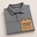 Męska koszulka polo JHK 210 g – bawełniana, szary melanż_pomysł na prezent.jpg