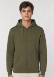 Bluza męska rozpinana z kapturem khaki JHK